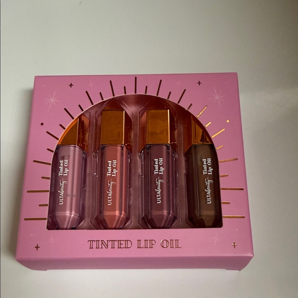 Ulta Beauty Lip Oil Collection - Pink and Gold